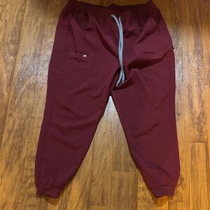 Fabletics Burgundy Performance Joggers